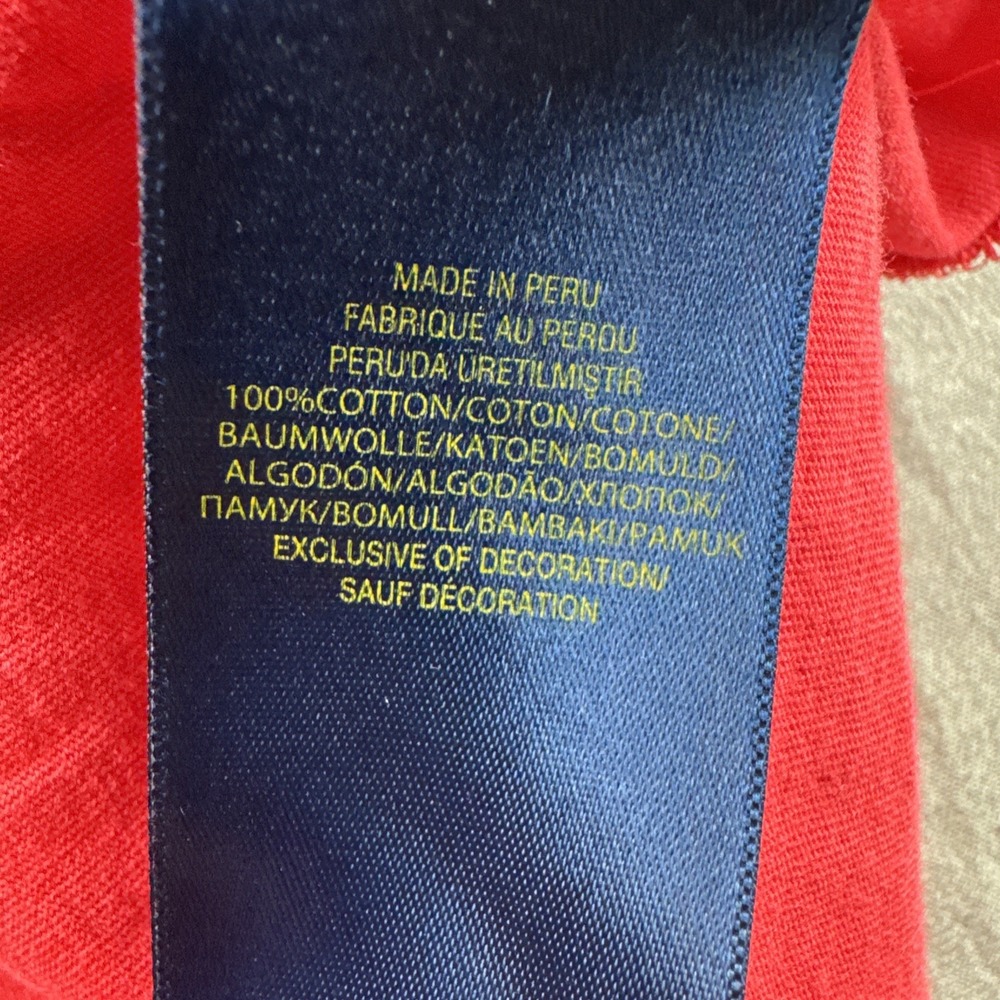 Polo Ralph Lauren T-Shirt Mens L Red Short Sleeve Crewneck Logo Preppy Casual - Picture 6 of 6